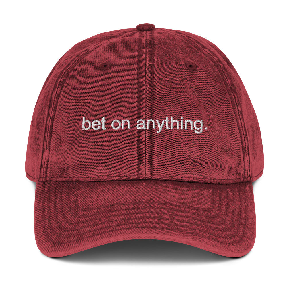 bet on anything.